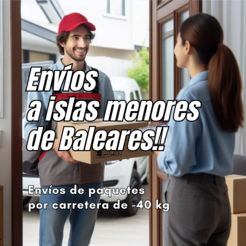 envíos a islas menores de baleares con envíalofacil.es