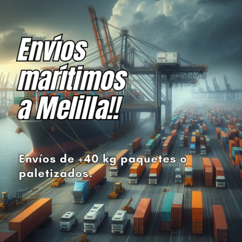 Envíos marítimos a Melilla con envíalofacil.es