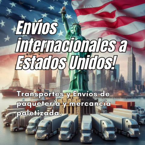 Envíos de paquetes y mercancía paletizado a Estados Unidos. usa. Envíalofacil.es