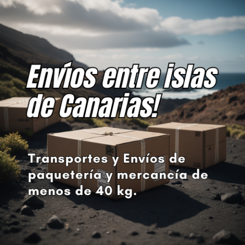 Envíos entre Islas Canarias de menos de 40 kg con envíalofacil.es