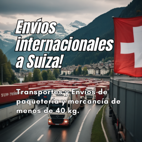 Envíos internacionales a Suiza con envíalofacil.es